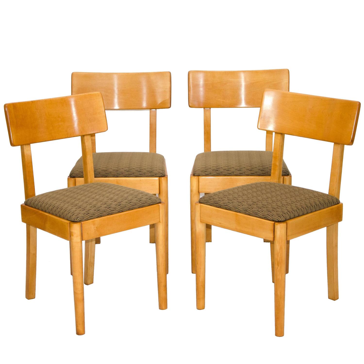 Set Of Four Dining Chairs Russel Wright Young American Modern