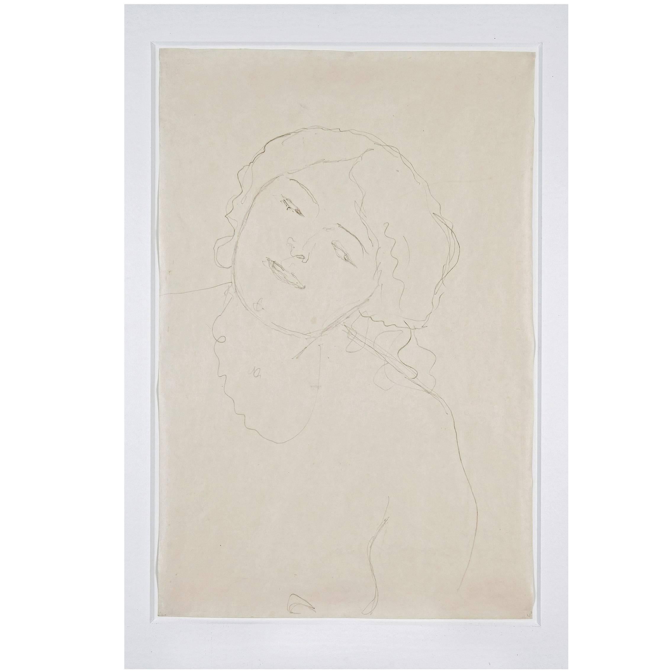 Gustav Klimt "Portrait of a Young Lady" For Sale