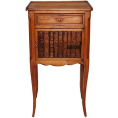 Used French Nightstand Faux Books