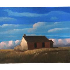 Barn in Nebraska Oil on Canvas 