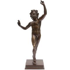 Bronze Sculpture Dancing Satyr 