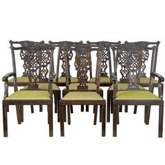 Chippendale Dining Room Chairs 96 For At 1stdibs Set Of Ten 19th Century Carved Swedish Birch Chippendale Design Dining Chairs