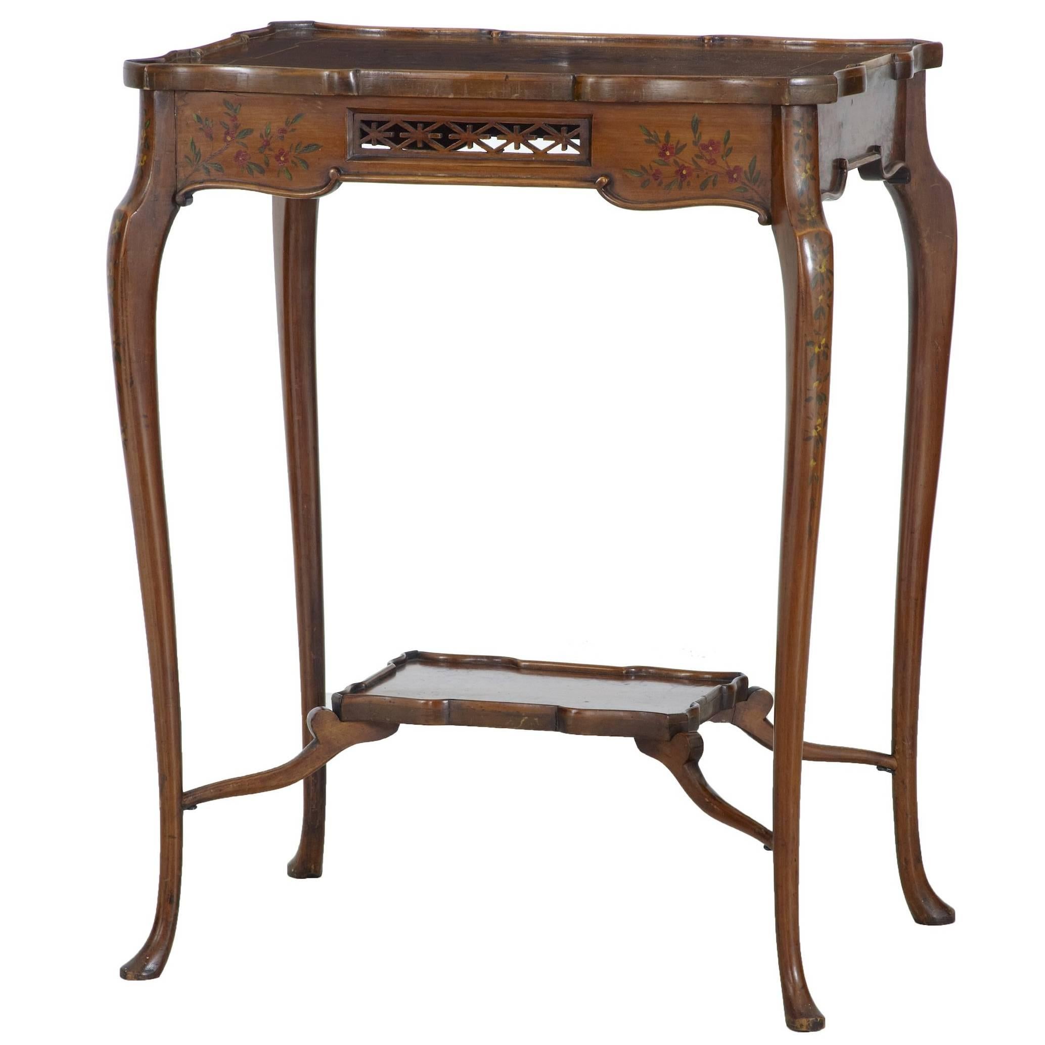 Early 20th Century Sheraton Revival Satinwood Side Table