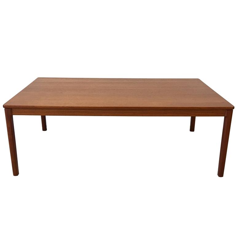 1960s Danish Large Teak Coffee Table At 1stdibs 1960s Danish Large Teak Coffee Table For