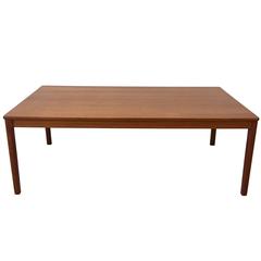1960s Danish Large Teak Coffee Table