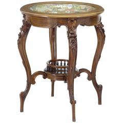 Antique Early 20th Century Oriental Porcelain Occasional Table