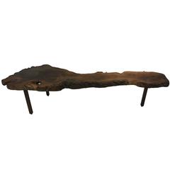 Gorgeous Live Edge Coffee Table  in the manner of nakashima 