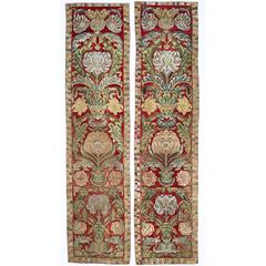 Pair of 17th Century Italian Applique Wall Hangings