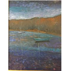Farm Pond Sherborn MA, Painting Oil on Linen 6