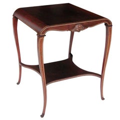 Antique Art Nouveau Two-Tier Table