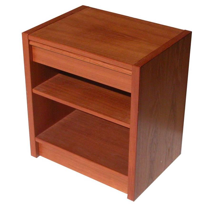 Vintage Mid-Century Teak Nightstand by Paul Hundavad