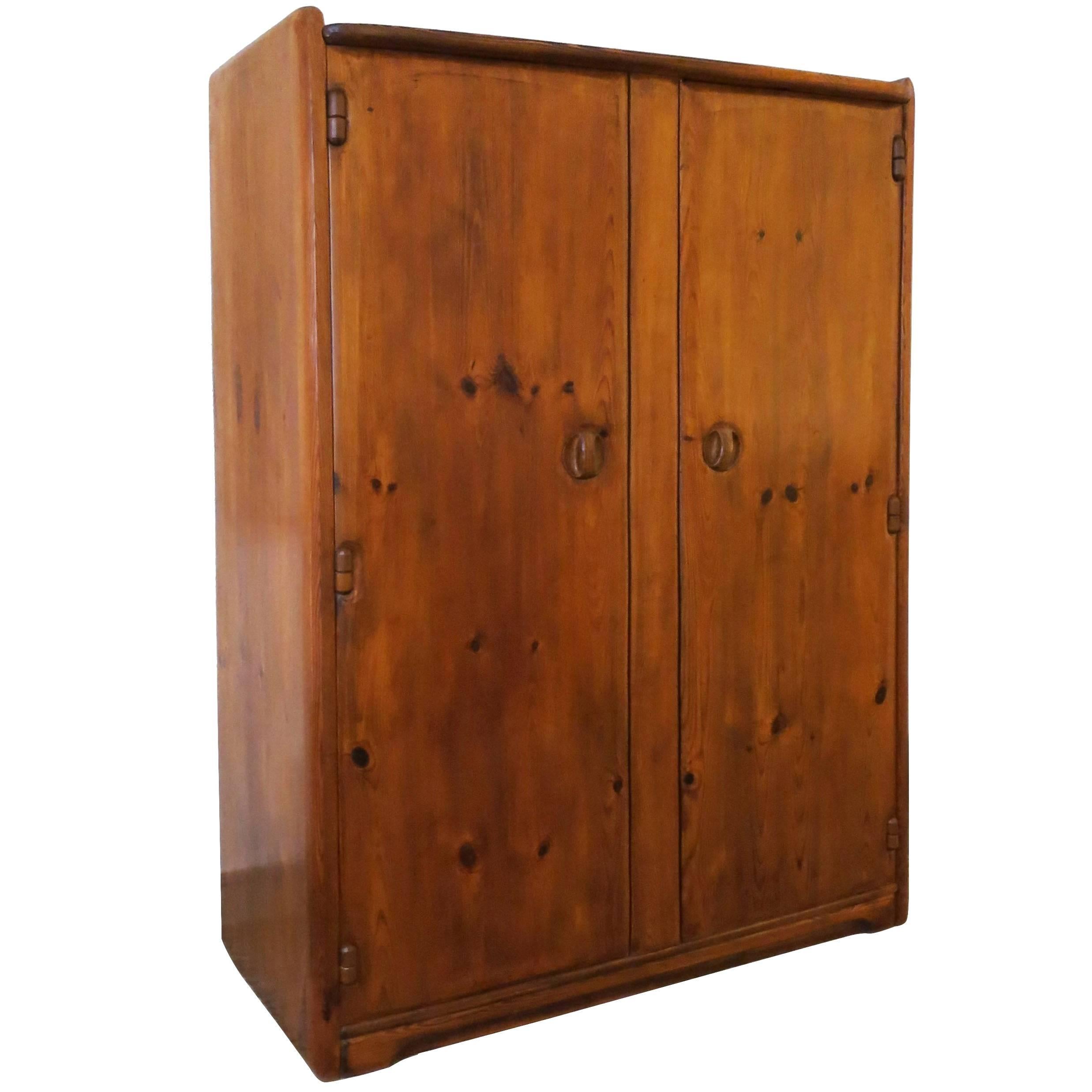 Wardrobe in Solid Pine Wood by Franz Xaver Sproll, Switzerland For Sale