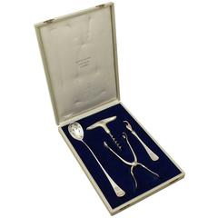 Vintage Danish Sterling Silver Cocktail Accessories Set, 1960s 8