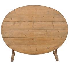 French 19th Century Lovely Rustic Wine Tasting Table with Tilt-Top and Patina French 19th Century Lovely Rustic Wine Tasting Table with Tilt-Top and Patina