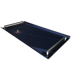 Serving Tray in Bronzed Lucite and Brass by Charles Hollis Jones