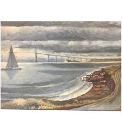 Painting Newport Rhode Island Oil on Canvas 7