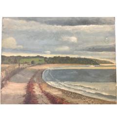 Painting Newport Rhode Island Third Beach November Sky
