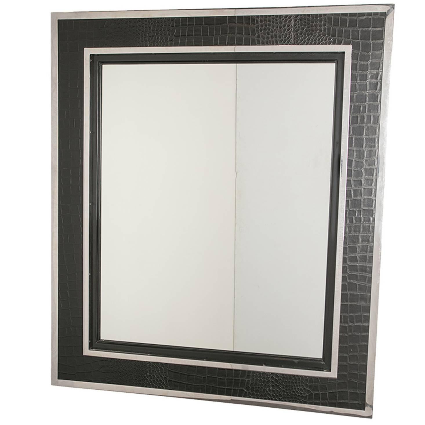 Faux Crocodile Mirror