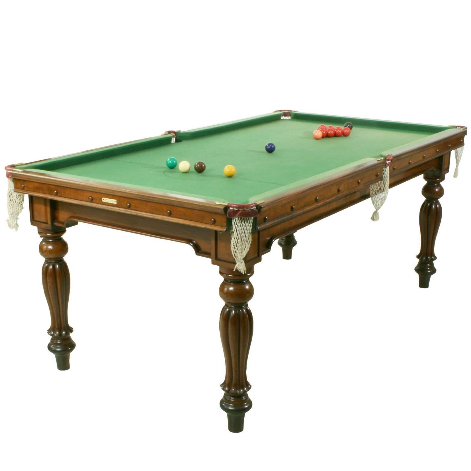 Billiard or Snooker Table by Orme & Sons
