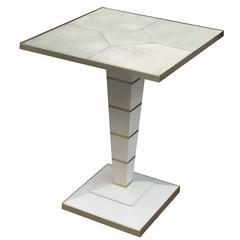 Modernist Parchment Side Table