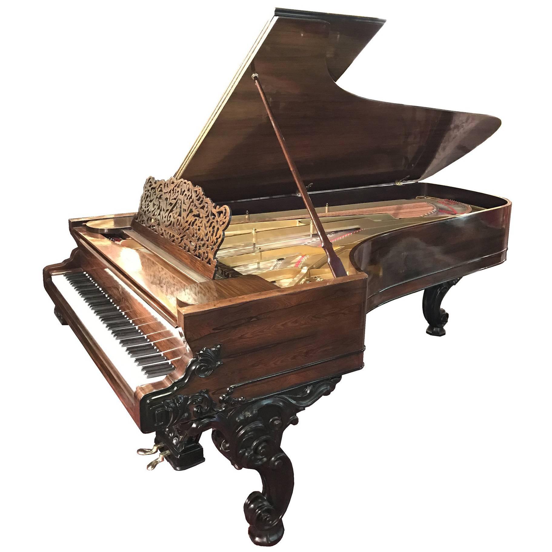 Steinway Concert Grand Piano with Rosewood and Ebonized Case