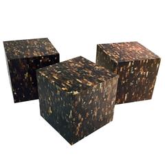 Tessellated Horn Cube Side Table 3