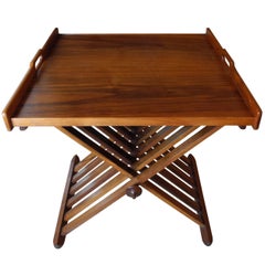 Campaign Tray Table by Stewart McDougall for Drexel in Walnut