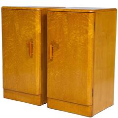 Pair of Art Deco Bedside Cabinets Nightstands