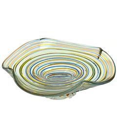 Large Colored Glass Centerpiece in the Manner of Murano Venini 11