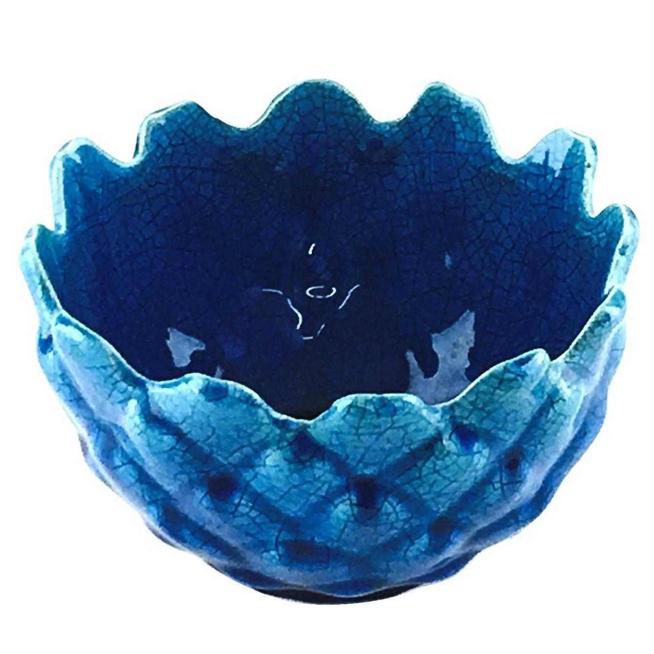 Fantastic Colored Ceramic Bowl in the Style of Steven Heinemann For Sale