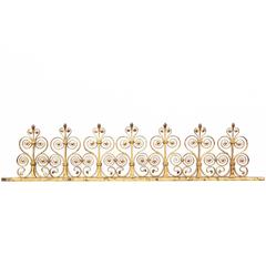 19th Century Intricately Worked and Decorated Wrought Iron Rail 11