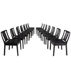 Edward Wormley Set of 14 Dining Room Chairs for Dunbar