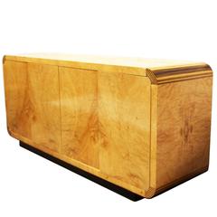 Scene Two Burl Olive Ash and Ebony Sideboard or Credenza by Henredon