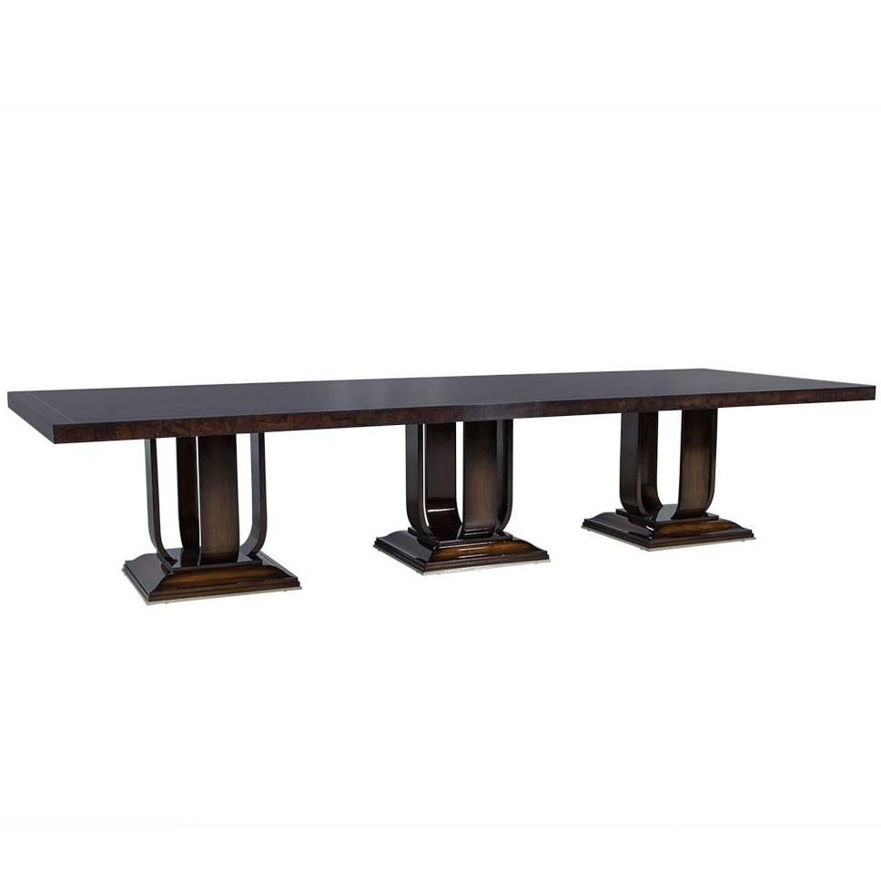 Carrocel Custom Impero Art Deco Style Dining Table For Sale