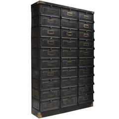 Original 1920 Rare Strafor 30-Drawers Cabinet