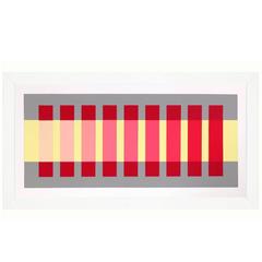 Josef Albers Abstract Lithograph from Interaction of Color