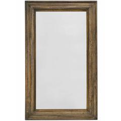 Large Rectangular Molded Wood Wall Mirror, France, circa 19th Century