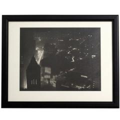 City Street Scene Black and White Photograph 10