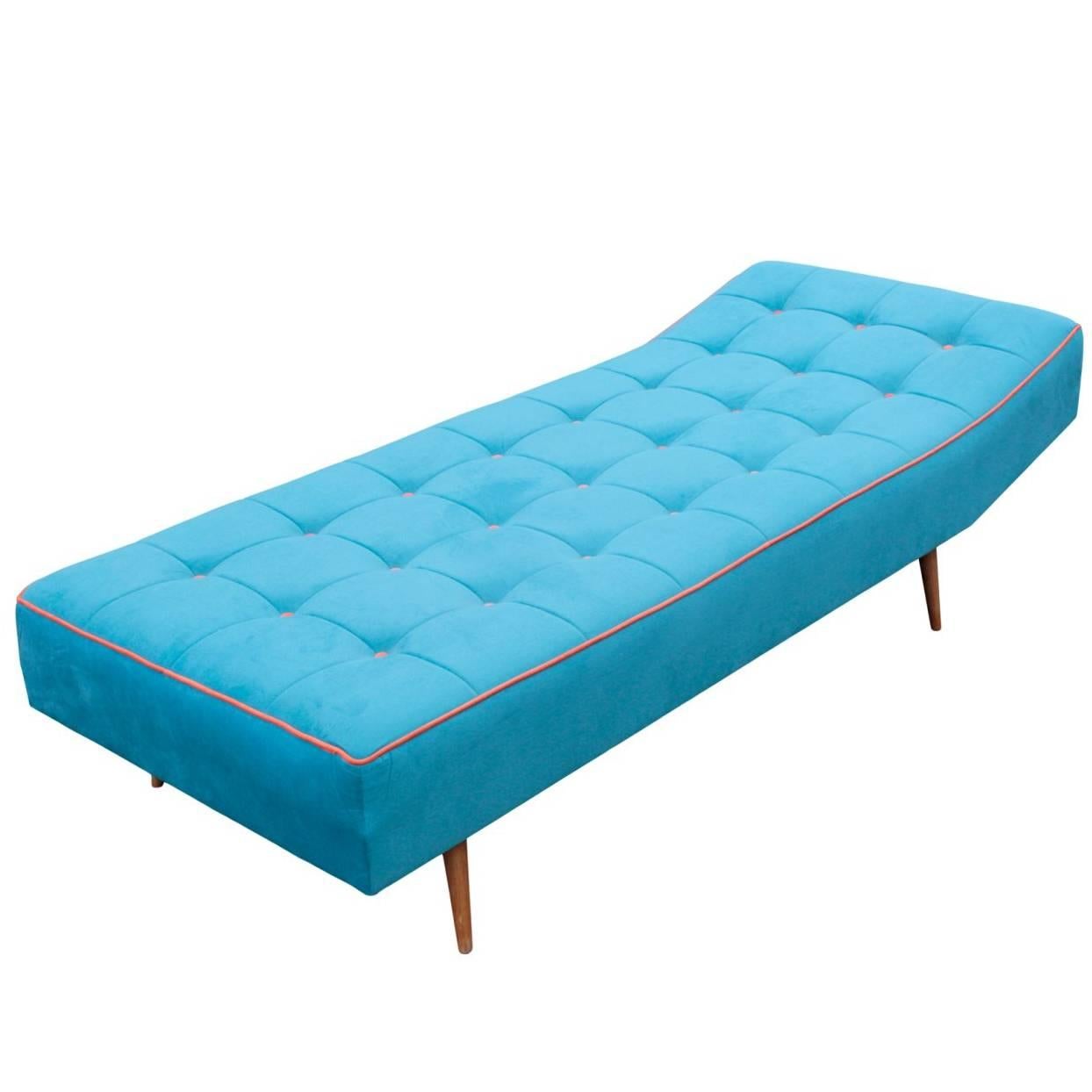 Austrian Modernist Tufted Daybed For Sale