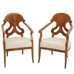 Biedermeier Bergère Chairs, Danube Monarchy