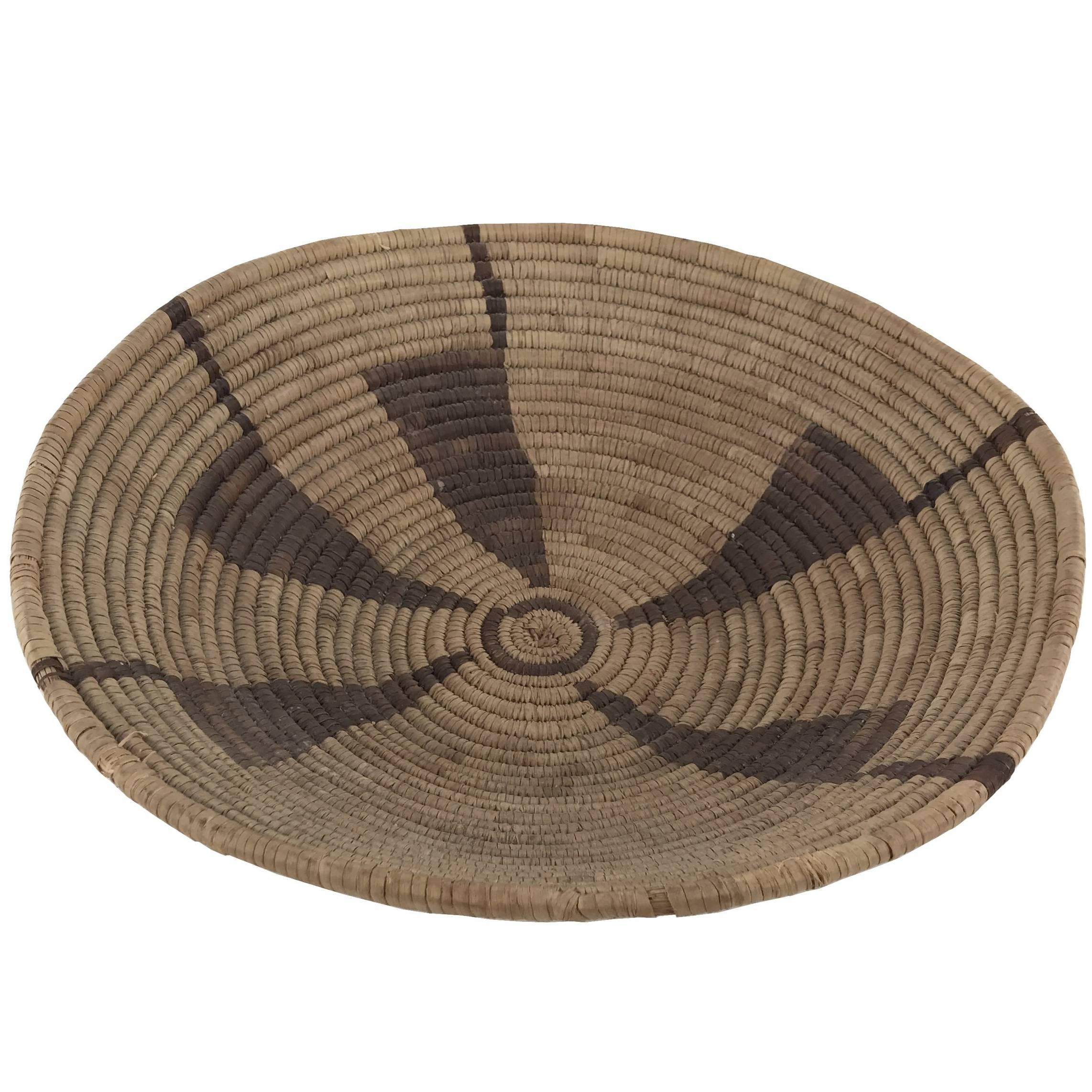 South West Native American Twined Shallow Bowl or Tray