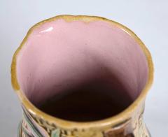 Majolica Pitcher, Bamboo Pattern, England, 1875