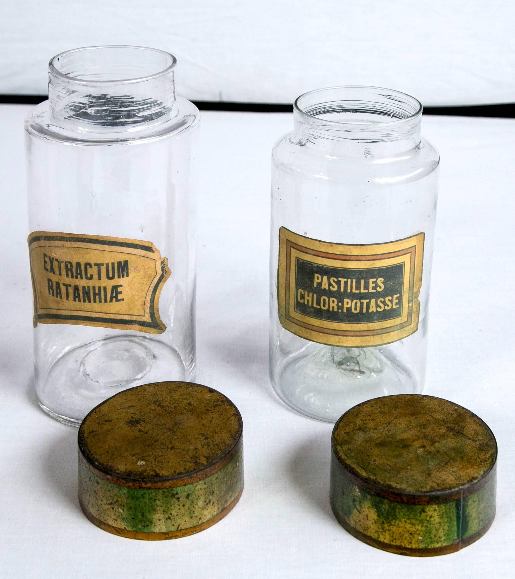Pair of French Glass Apothecary Jars, Late 19th Century 2