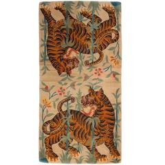 Vintage Tibetan Tiger Rug