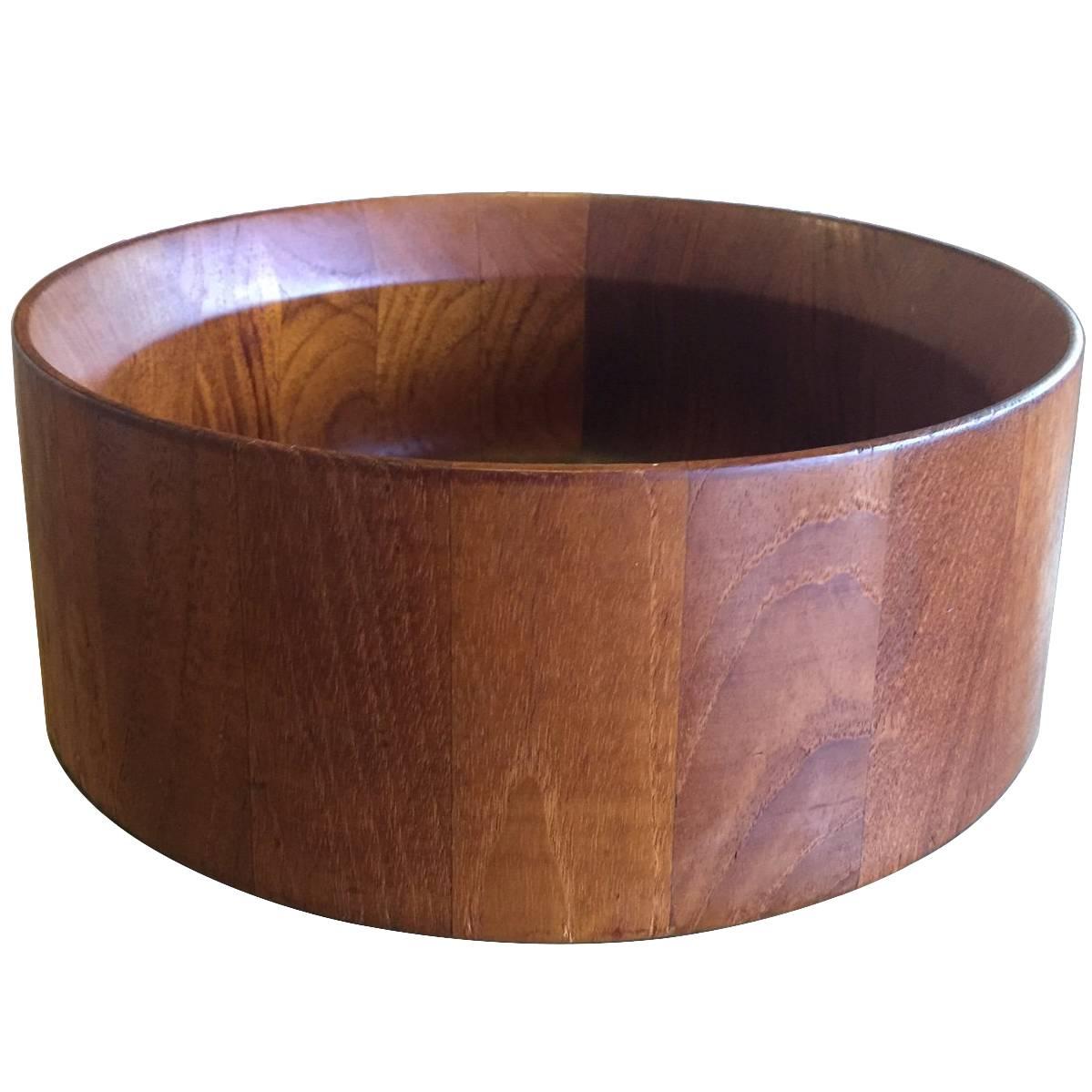 Mid-Century Staved Teak Bowl by Jens Quistgaard