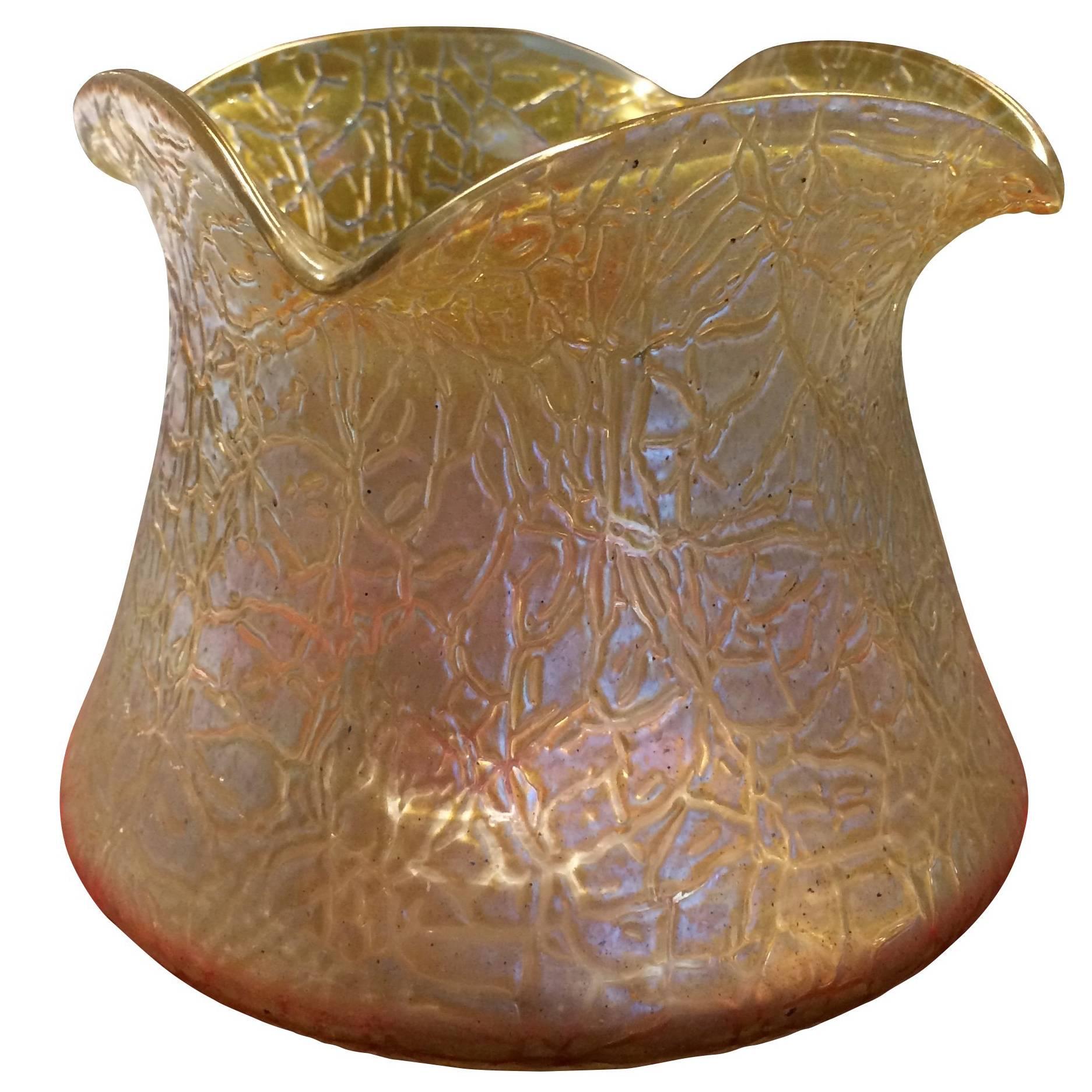 Loetz Glass, Art Nouveau, "Candia Mimosa", circa 1909 For Sale