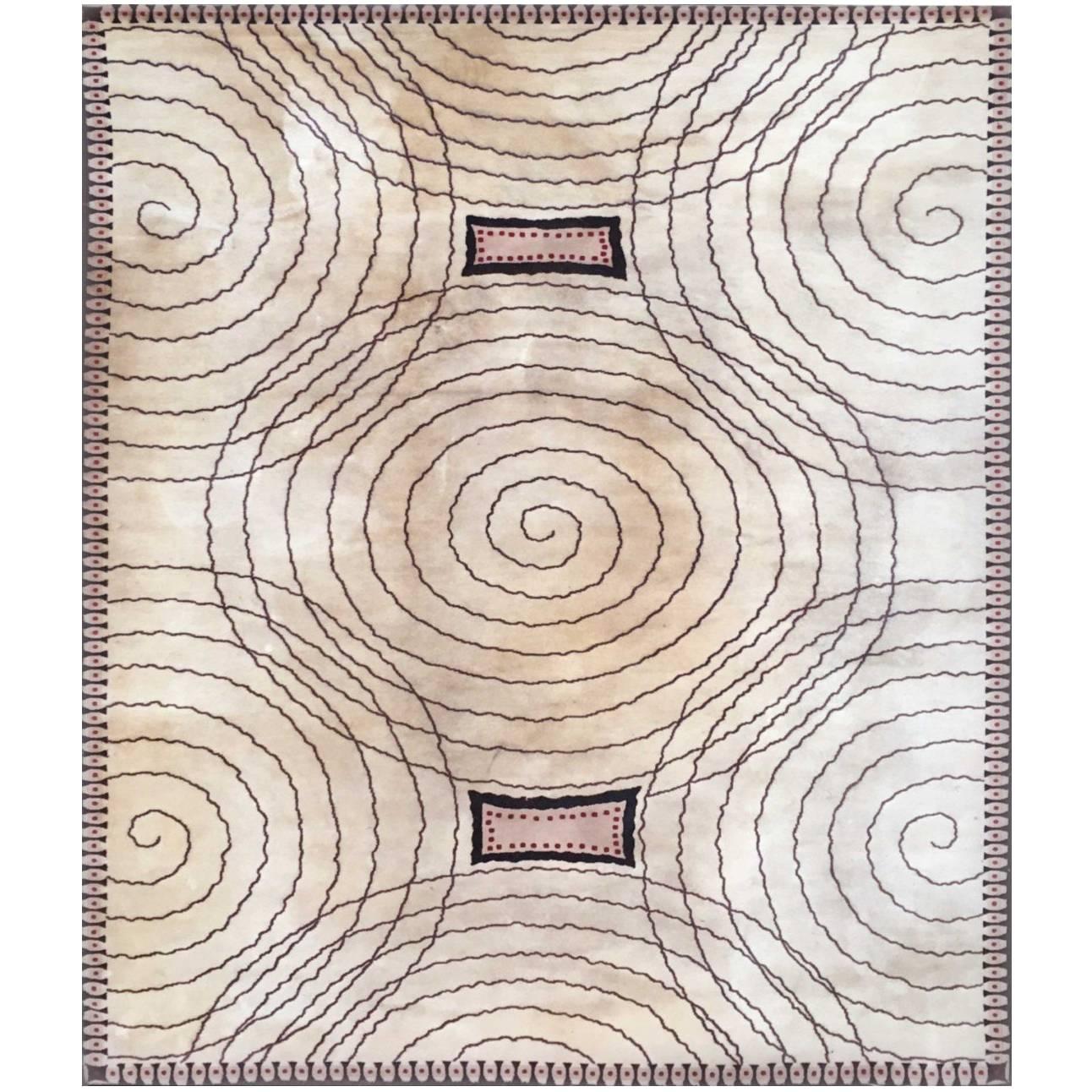 Rug, 20th Century, Art Deco Period by Jacques-Emile Ruhlmann For Sale