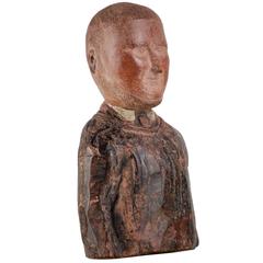 Early 20th Century Naive Carved Gentleman