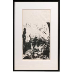 Edward McCluney Signed Etching "Day Dreaming"