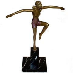 Original Art Deco Figural Dancer, Circa 1930's